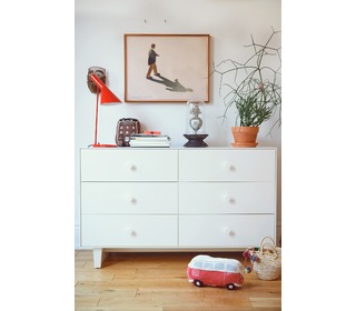 Merlin 6 Drawer Dresser White - Oeuf NYC